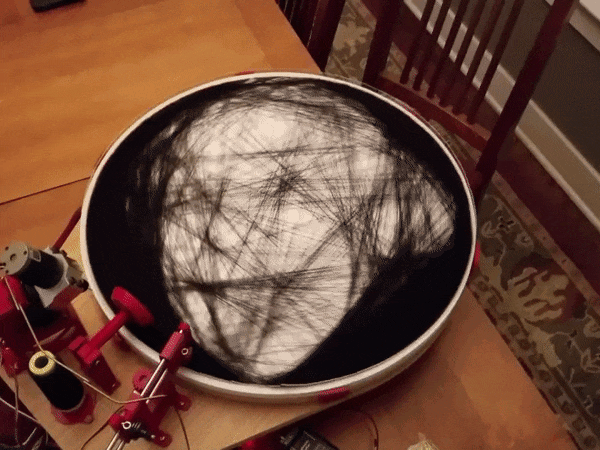 Barton Dring Built a Spinning String Art Machine with an ESP32