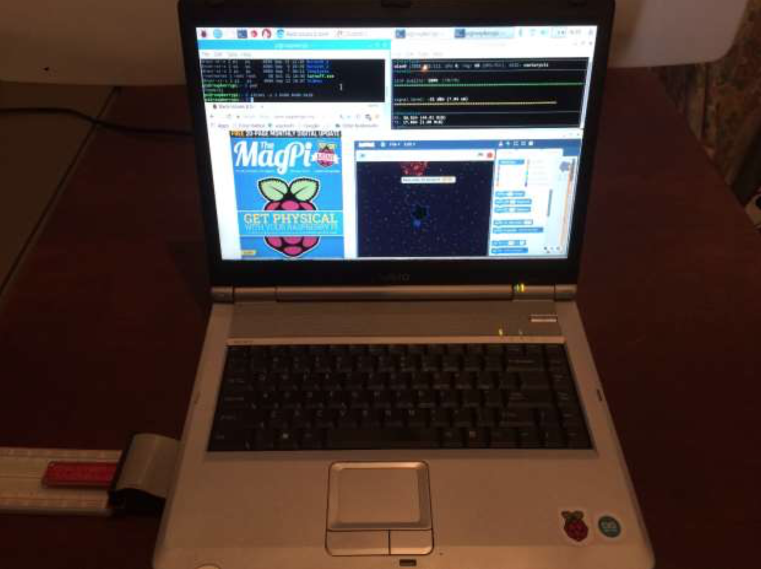 Reviving An Old Sony Vaio With A Raspberry Pi And A Teensy Hackster Io