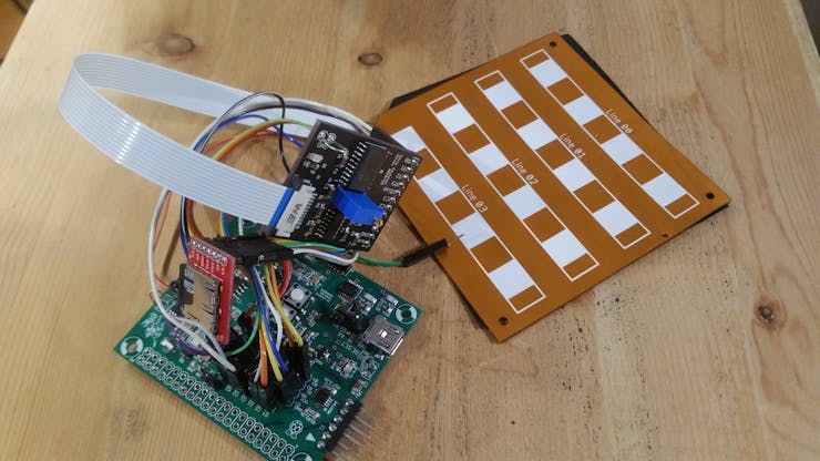 Pressure sensor mat prototype.