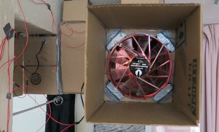 Diy Air Conditioner Built From Cardboard Hackster Io