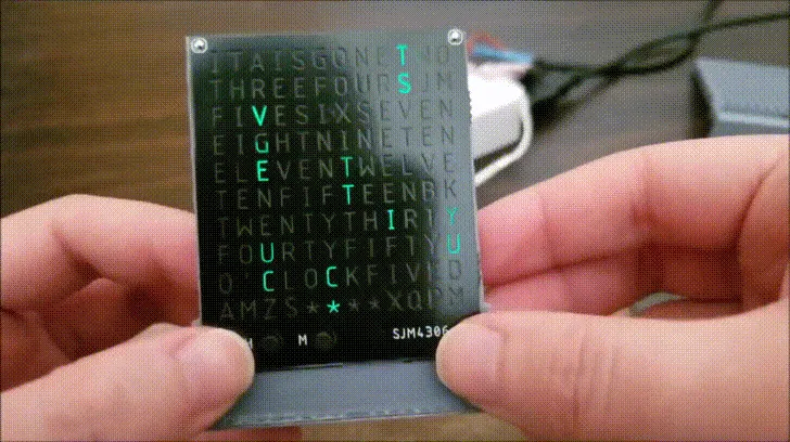 This Word Clock Is as Small as They Get - Hackster.io