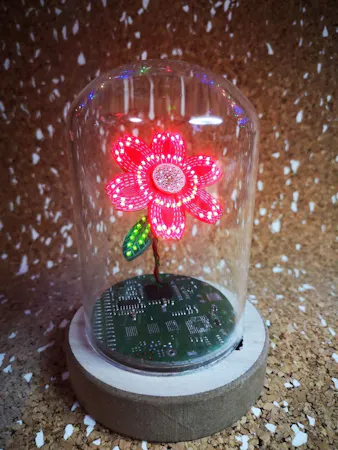 Make an LED-Lit PCB Flower for Your Valentine - Hackster.io