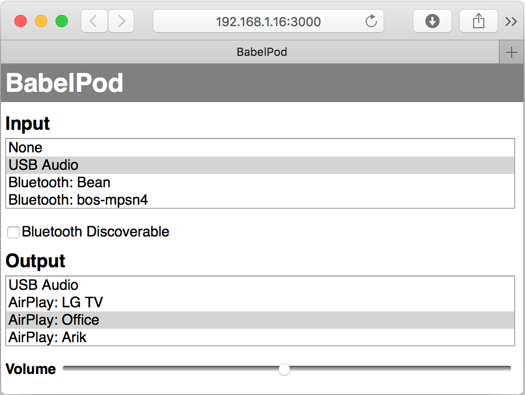 babelpod raspberry pi