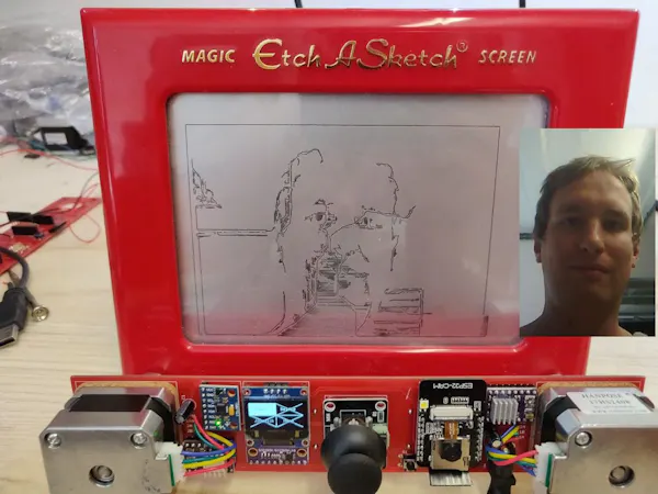 Etch A Sketch + ESP32-CAM = Etch A Selfie - Hackster.io