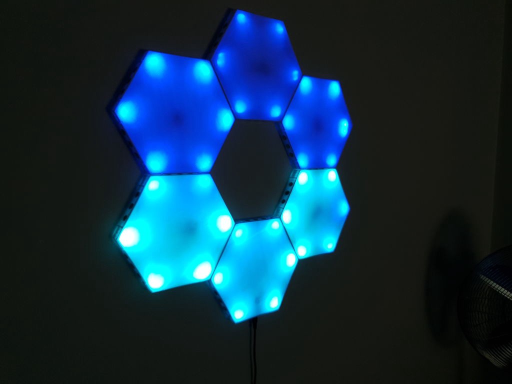 light up hexagon