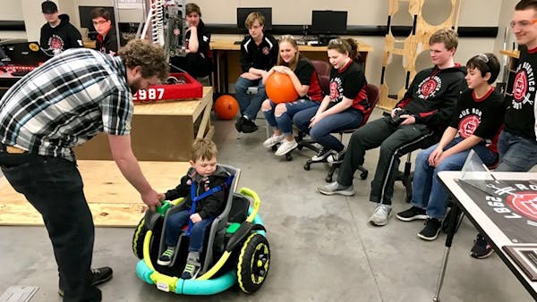 High School Students Build a Custom Power Wheelchair for 2-Year-Old ...