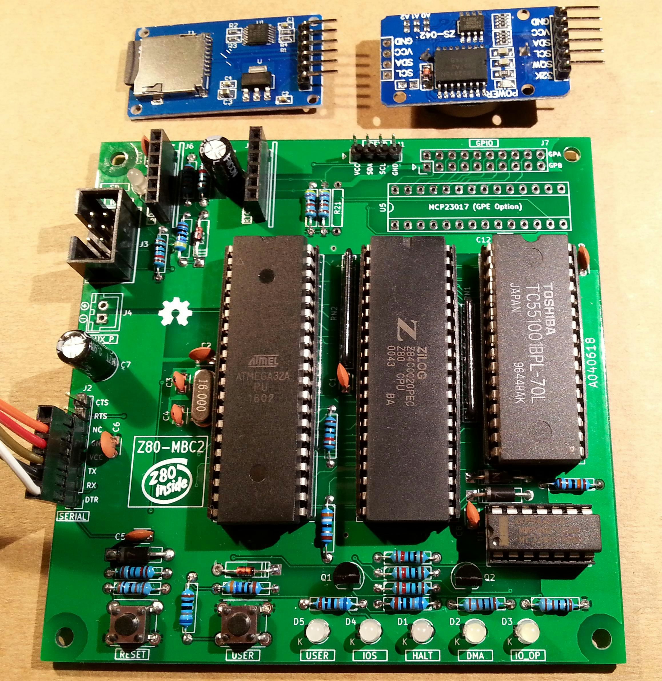 Z80-MBC2: An Easy to Build Retro Z80 Computer in SBC Form