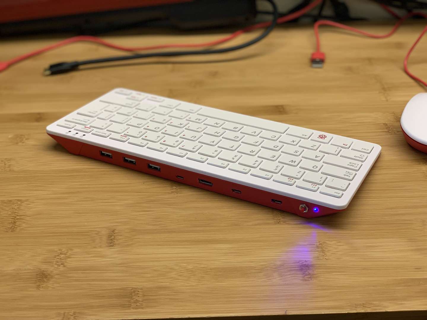 raspberry pi in a keyboard