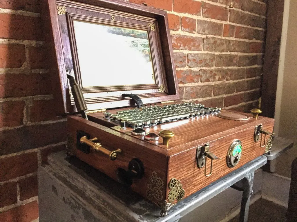 steampunk laptop case