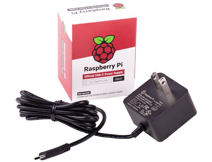 The new official Raspberry Pi USB-C power supply. (📷: Premier Farnell)