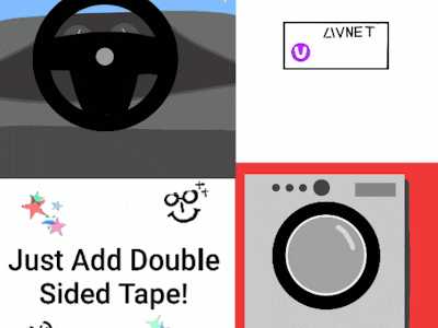Just Add Double-Side Tape - Driving Monitor