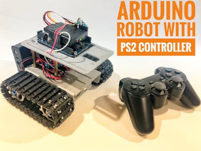 Arduino Robot With PS2 Controller (PlayStation 2 Joystick)
