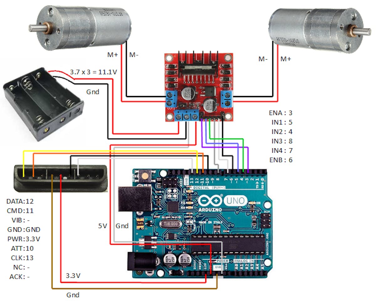 Arduino Robot With Ps2 Controller Playstation 2 Joystick