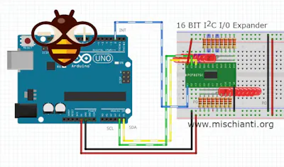 PCF8575 I2C 16-Bit Digital Input Output Expander - Hackster.io