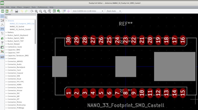 KiCad Footprint for New Nano Family - Arduino Project Hub