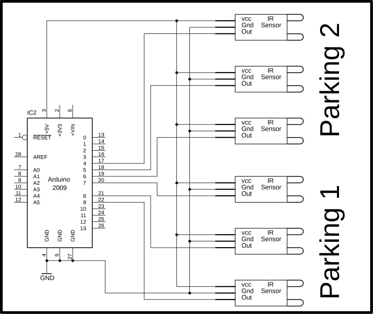 Car Parking Monitoring System Using Arduino And Visual Basic Arduino Project Hub