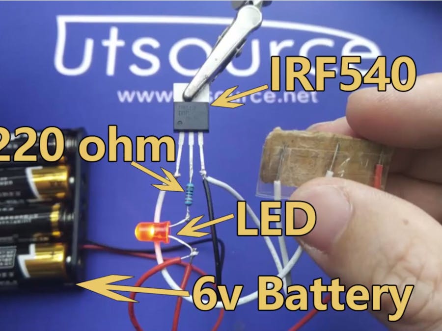 Simple Touch Switch Circuit Using MOSFET