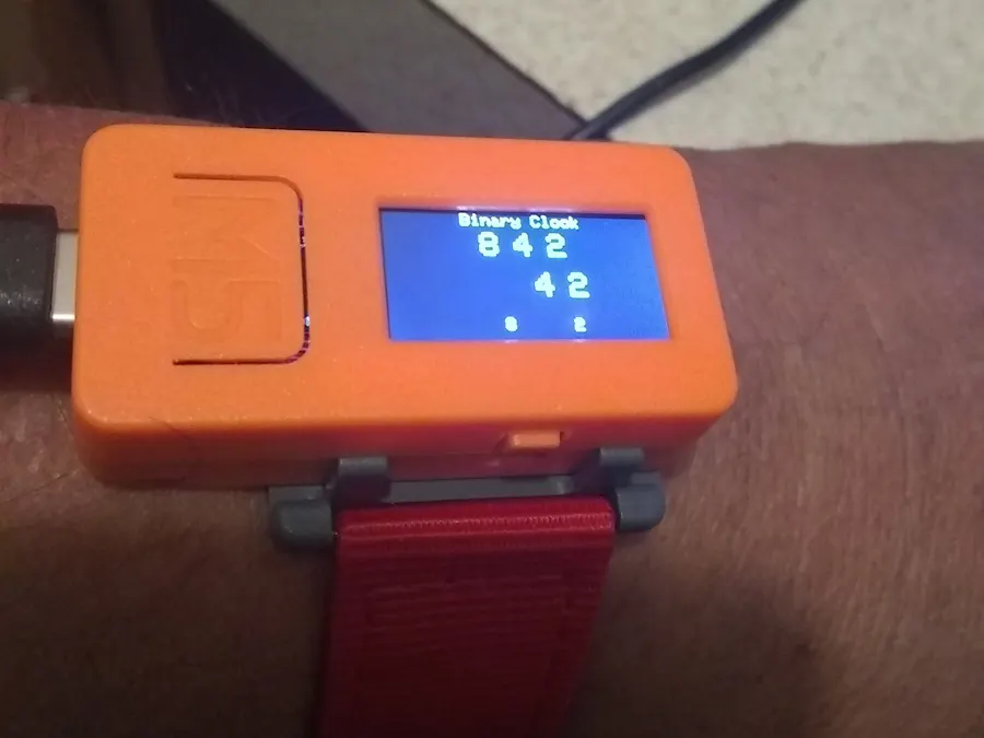 M5StickC Binary Clock/Watch