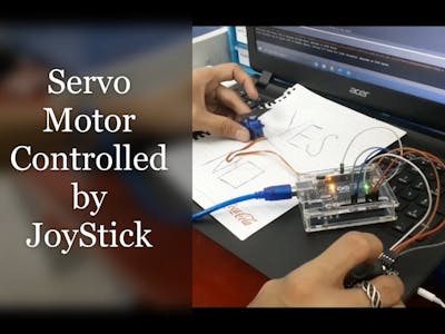 How to  Control Single Servo Motor by Joystick