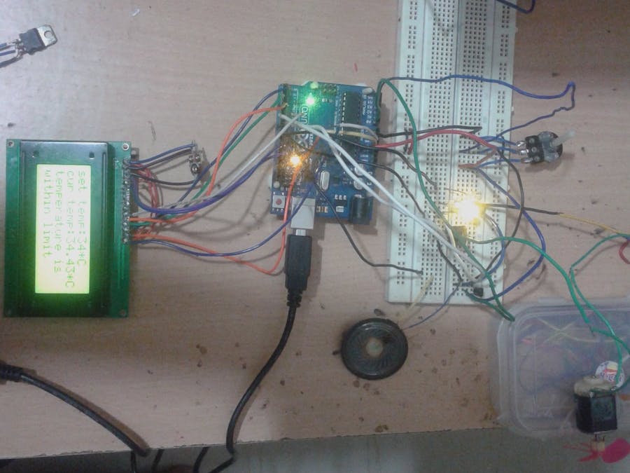 Temperature Controlled Fan With Lcd Using Arduino Arduino Project Hub 0095