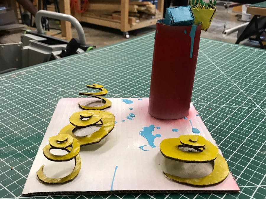 Sensory Cardboard A tropical Drink