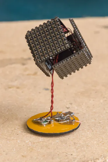 This Tiny Cube Features 384 Rgb Leds And Wireless Power Hackster Io