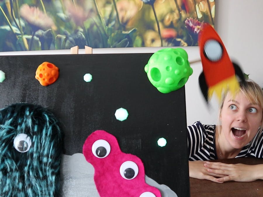 Space Monsters - An Interactive Painting