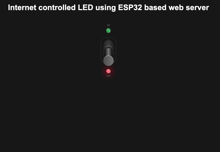 Serving the HTML content from the ESP32 file system.