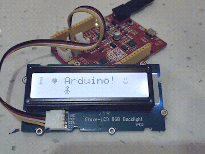 Using Grove LCD with RGB Backlight