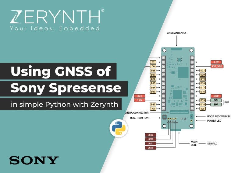 Using GNSS of Sony Spresense in Simple Python with Zerynth