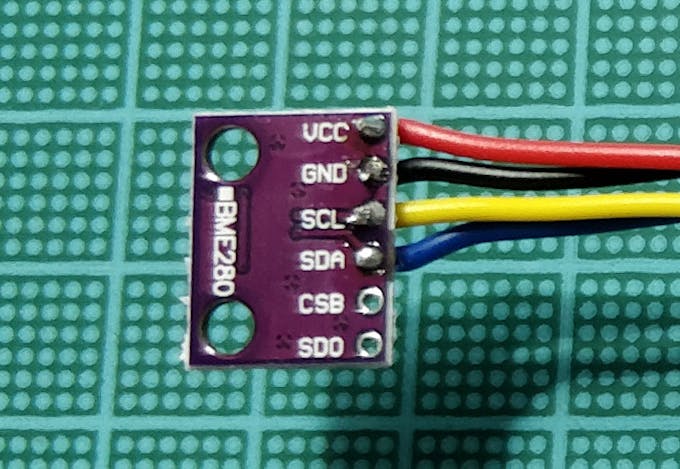 BME280 I2C wiring