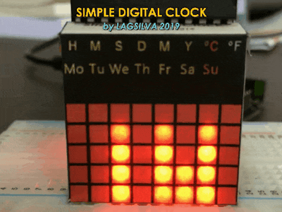Simple Clock with LED Matrix
