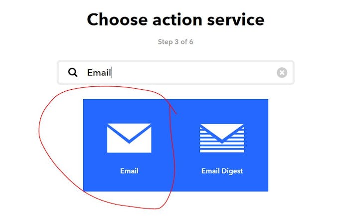Which Email to press