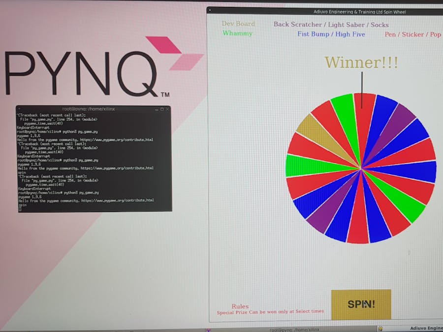 PYNQ Prize Wheel!!!!!!