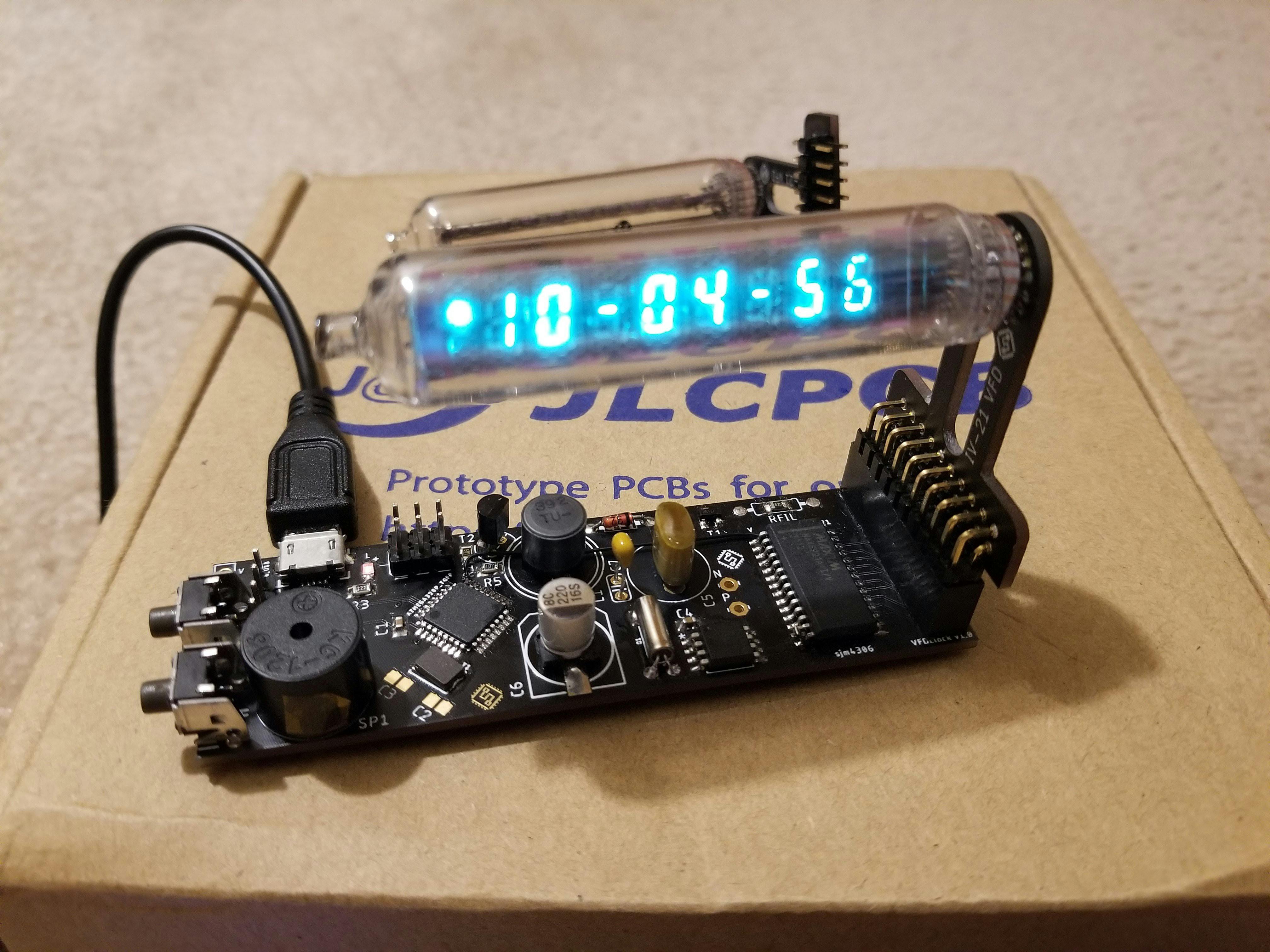 This Tiny VFD Tube Clock Really Shines - Hackster.io