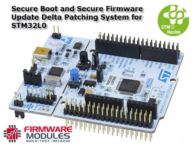 Secure Delta Patch Firmware Update for STM32L0