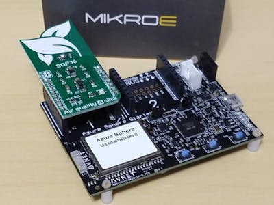 Azure Sphere and Mikroe Air Quality Sending to IoT Central