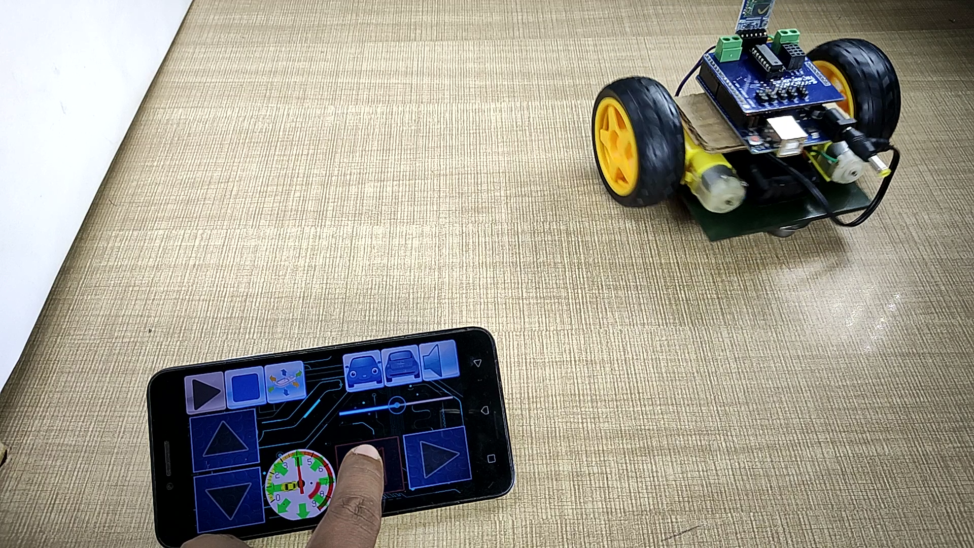 phone controlled rc car