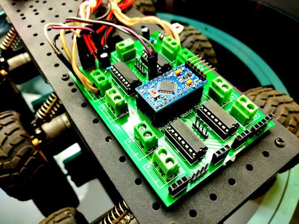Arduino Motor Shield PCB V1 | 4 Motors at Once - Arduino Project Hub