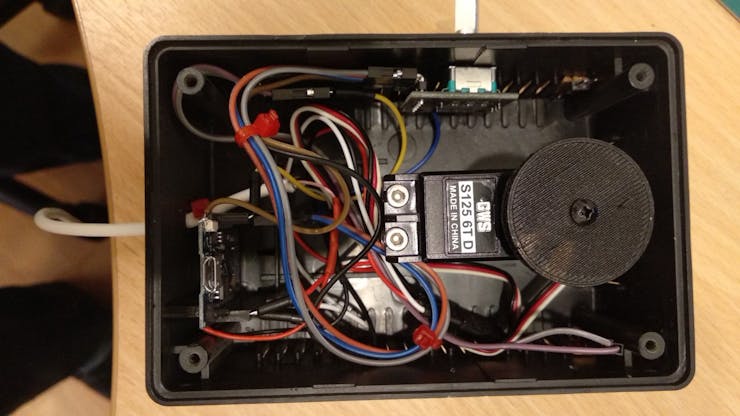 Components fitted inside enclosure