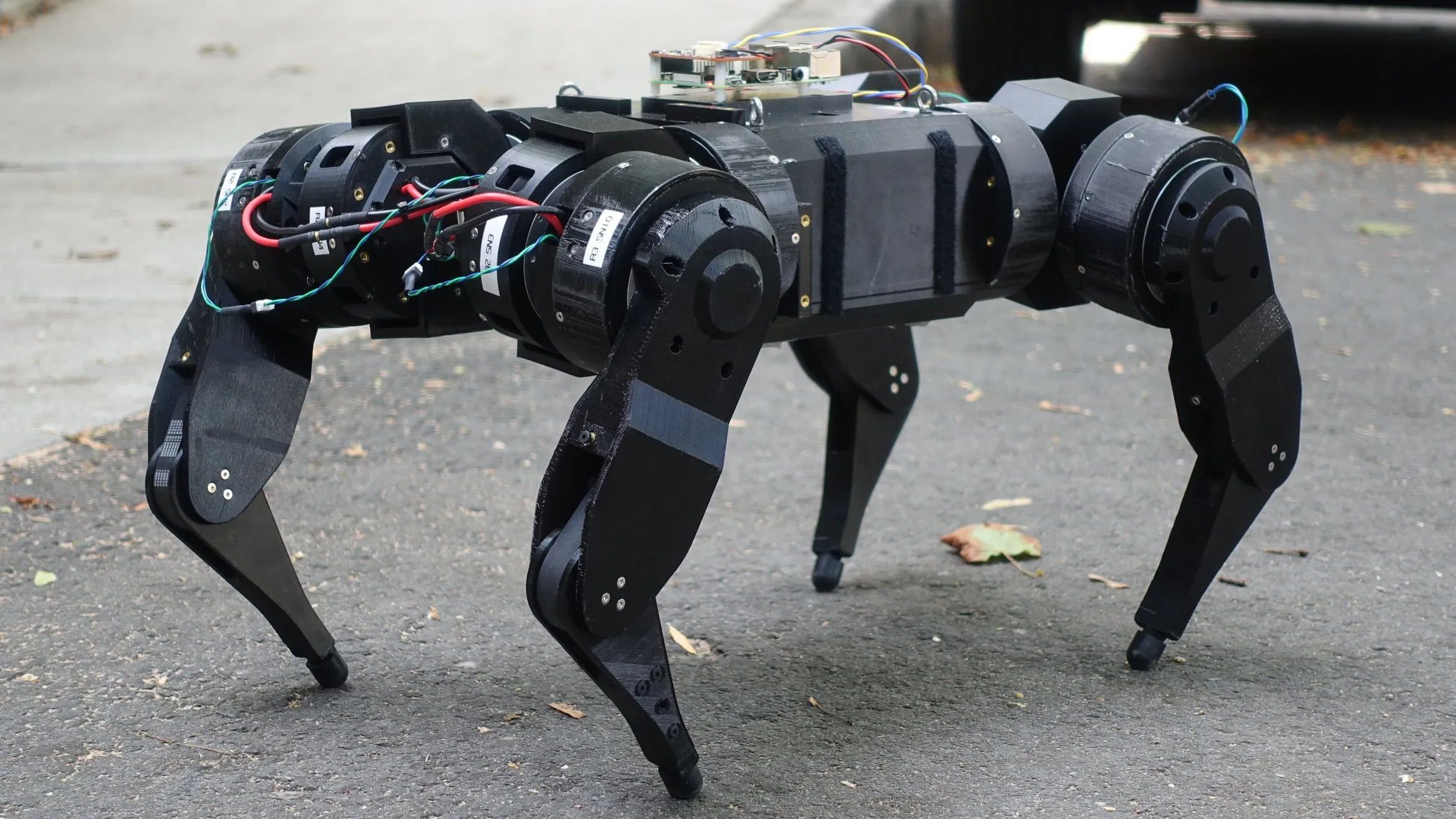The mjbots quad A0 Is a Small Quadruped Capable of Jumping