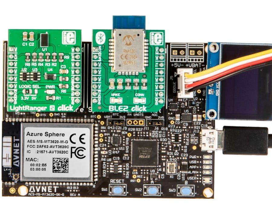 Azure Sphere I2C Scanner