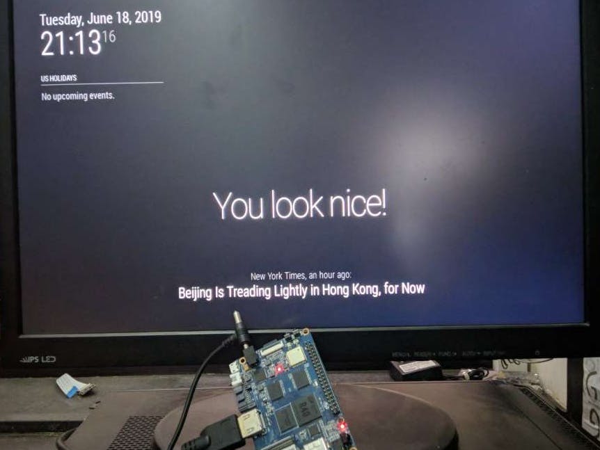 Magic Mirror in Banana Pi M2U/M2Berry