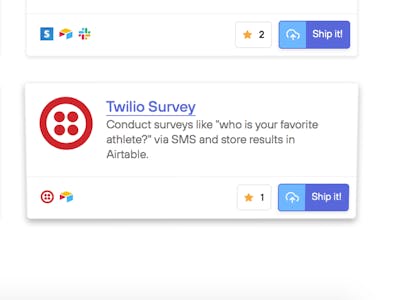 Send SMS Surveys with Twilio + Airtable on Standard Library