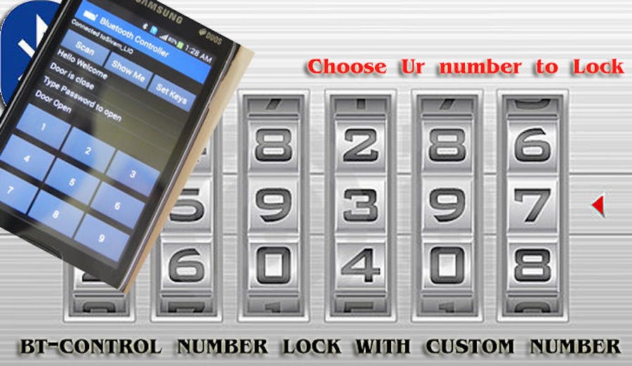 Smart BT Lock with Custom Number