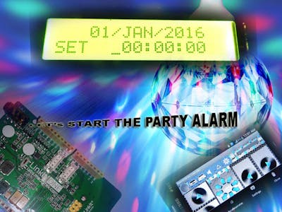 Light and Music Party Start Alarm using BT Settings