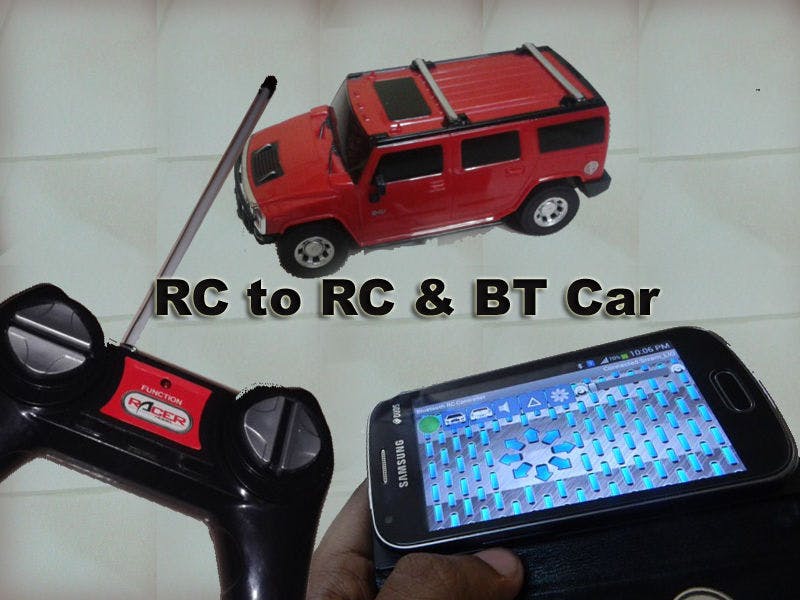 Easy Hack RC to RC and BT Car Using Linkit One