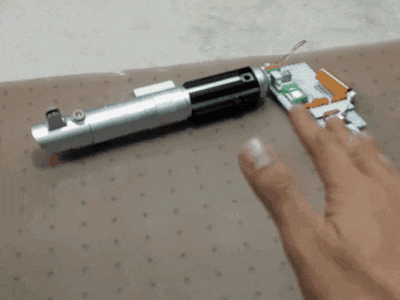 Control your LightSaber with LeapMotion and LittleBits
