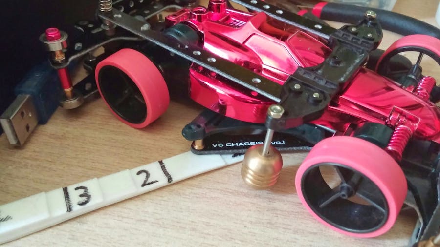 3D printed Mini4WD measurement Device