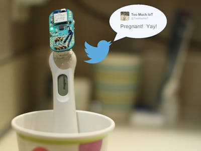 Too Much IoT - Tweeting Pregnancy Test